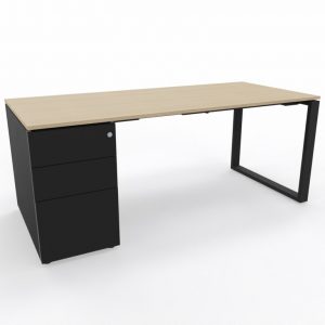 Schreibtisch mit Container LOOPY