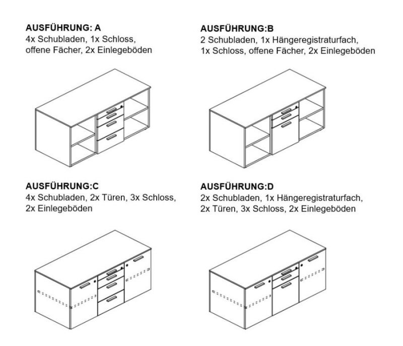 ausführungen-fuer-schreibtisch-mit-sideboard-glider