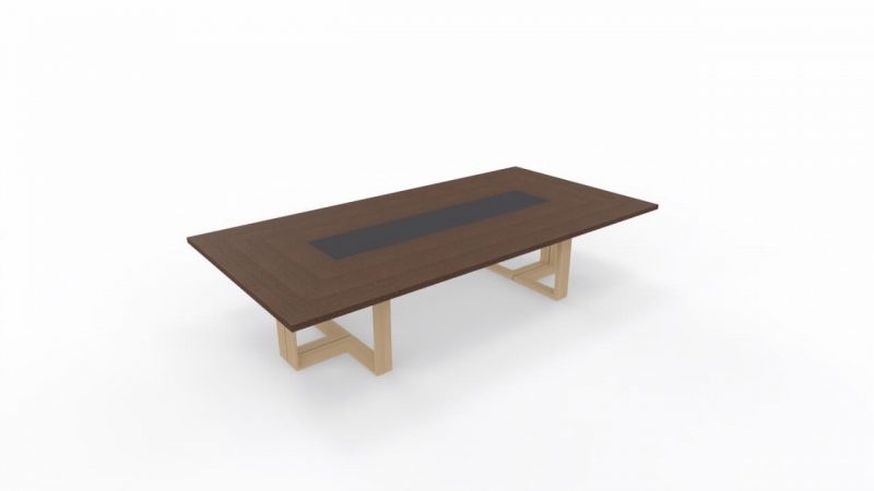 Konferenztisch-Arche-Tischplatte-eiche-Tabak-Gestell-eiche-natur