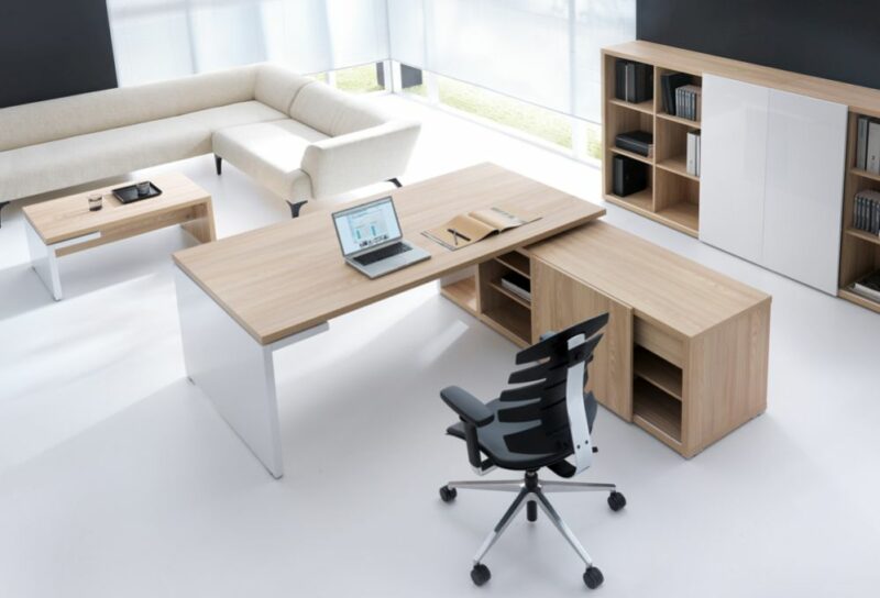 Schreibtisch mit Sideboard Faro