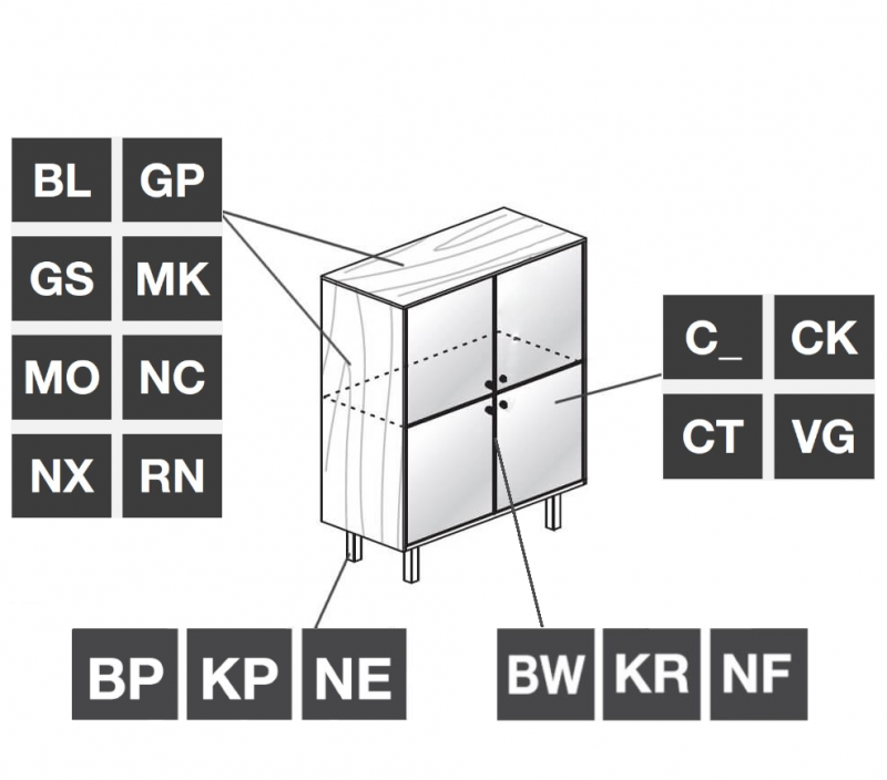 highboard-mit-4-glastueren-dekor