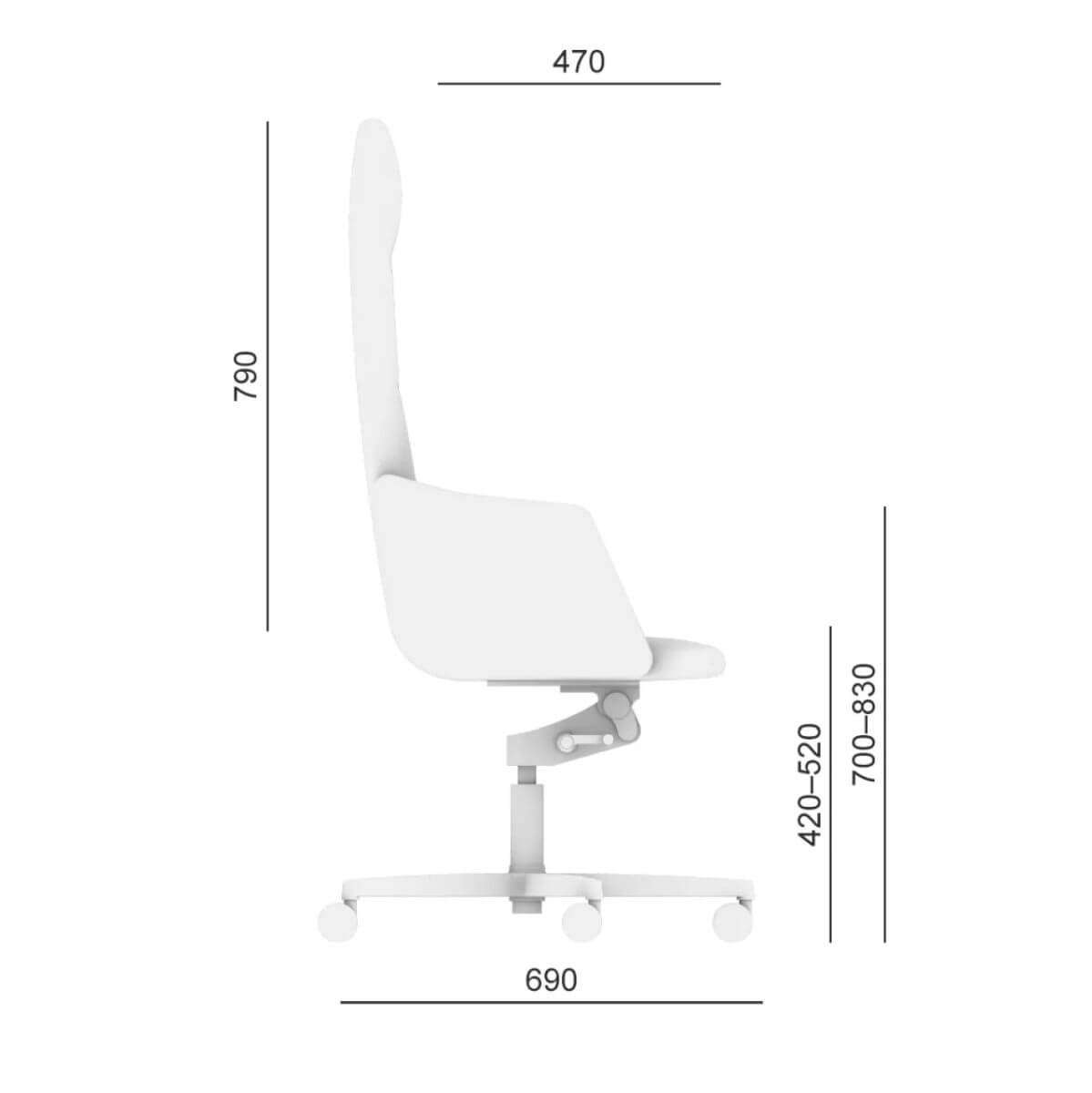 Sessel Harmony 830 H Abmessungen_2
