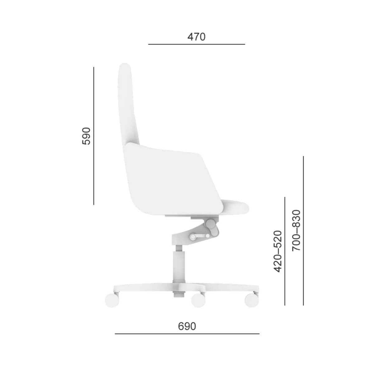 Sessel Harmony 832 H Abmessungen