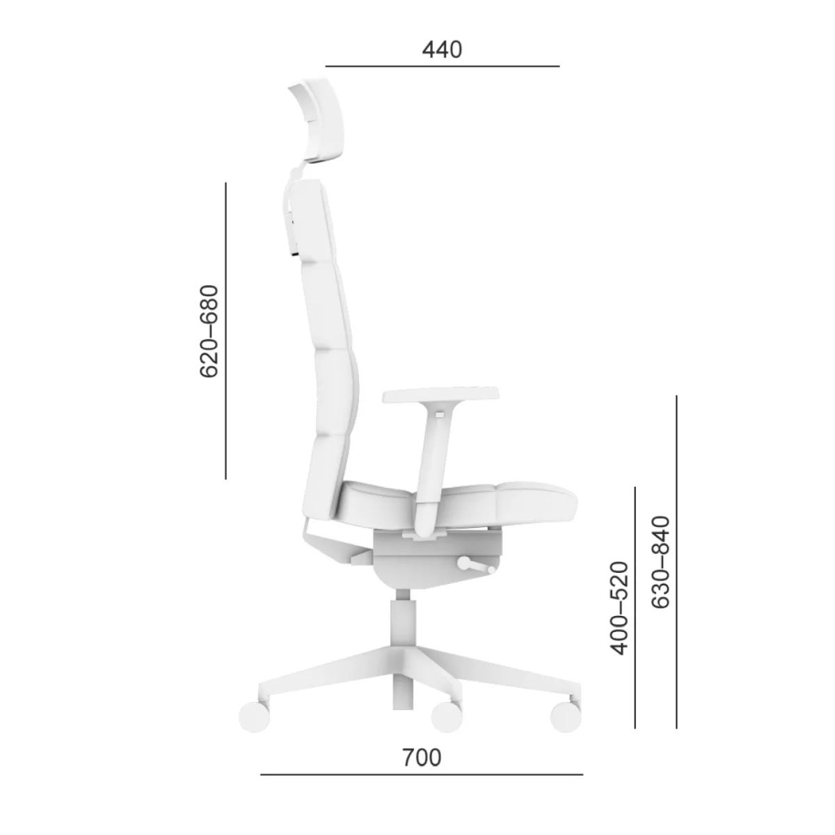 Bürostuhl Laser 695 Abmessungen
