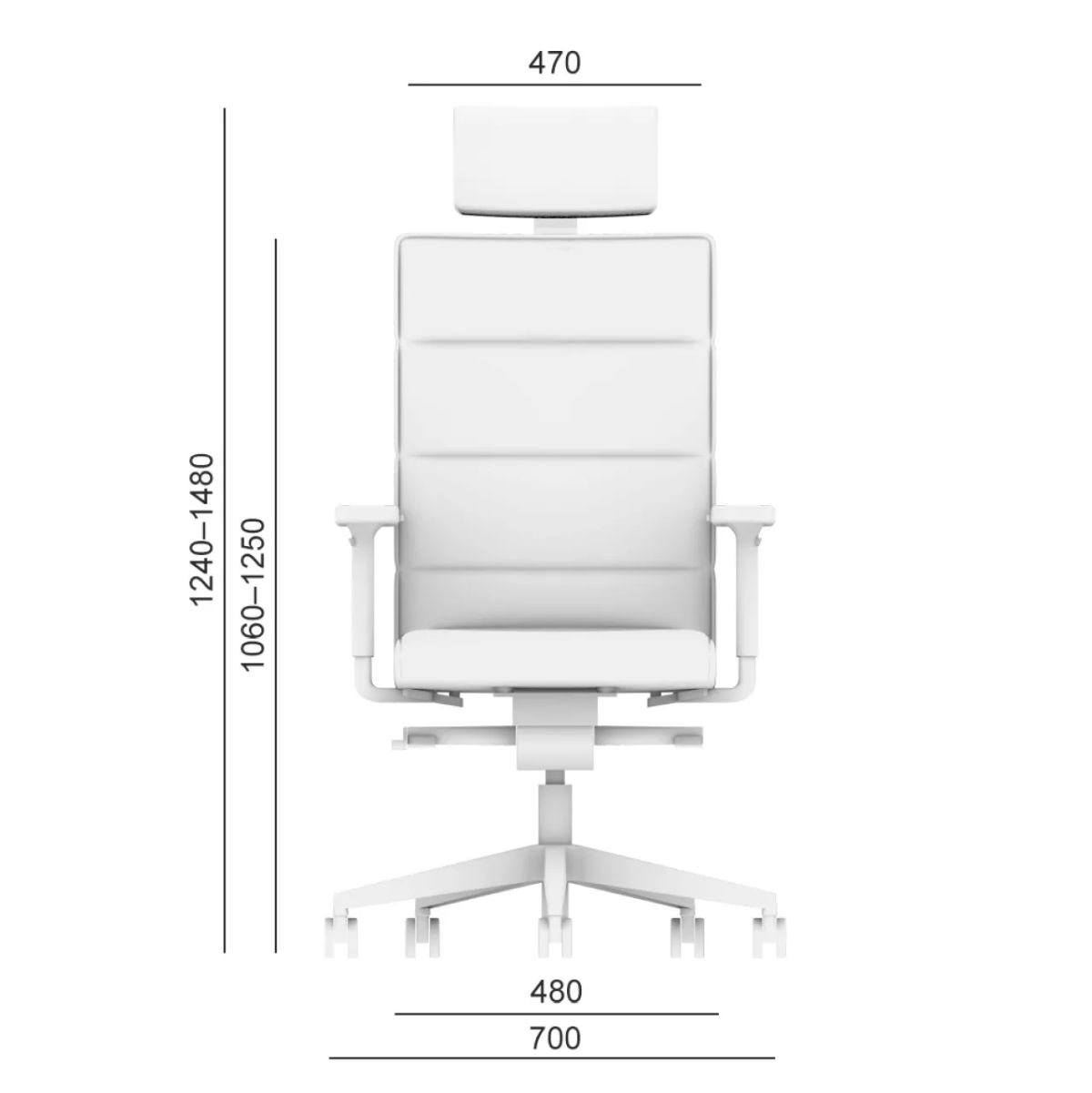Bürostuhl Laser 695 Abmessungen_2