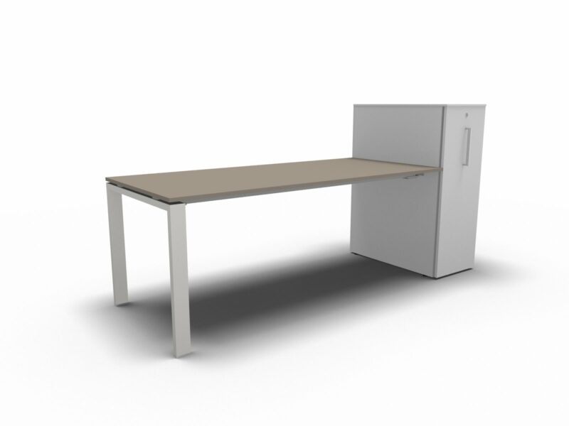 Schreibtisch mit Vertikal File