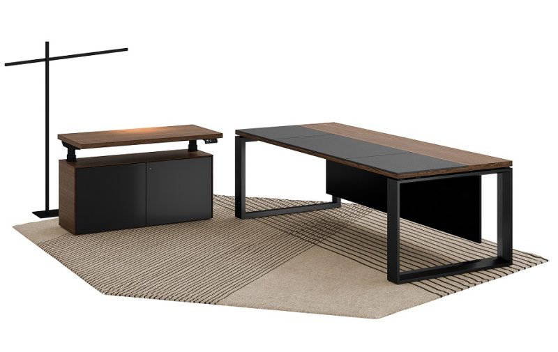 Höhenverstellbarer-Tisch-mit-Sideboard