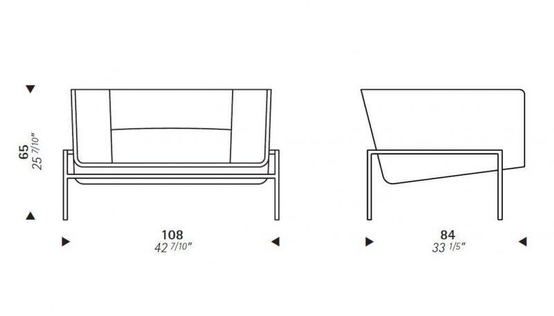 Design-Sessel-Eero-Saarinen-SA21-von-Matrix-Abmessungen
