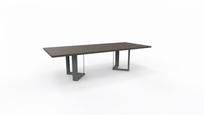 Konferenztisch-Arche-Tischplatte-Eiche-grau-Gestell-Eiche-titan