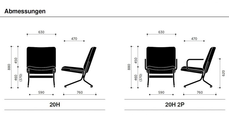 Abmessungen-Loungesessel-Snap-Slim