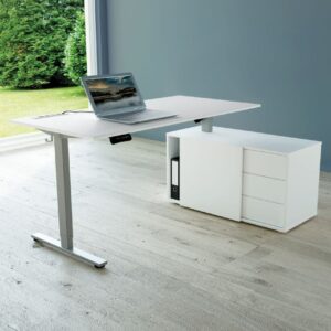 Steh-Sitztisch UPDOWN new base mit Sideboard