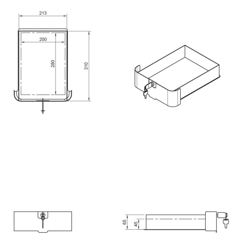 Desktop Locker_45.50xdrawer_dd