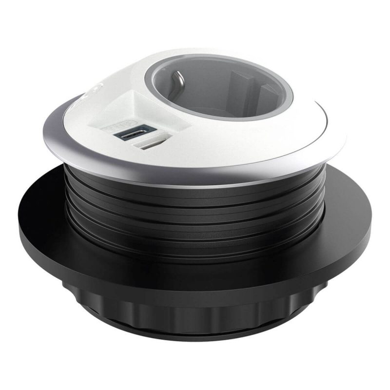 Tischsteckdose Power PixelTUF Schuko USB AC_26200_001