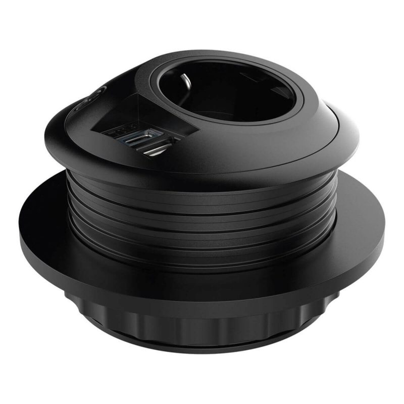 Tischsteckdose Power PixelTUF Schuko USB AC_26203_001