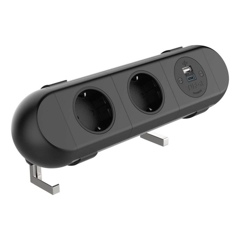 Tischsteckdose_Power Polar 2x Schuko USB AC_25100_003