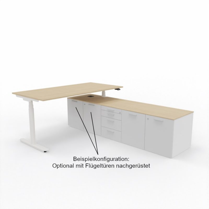 nuvola-beispielkonfiguration-schreibtisch+sideboard-mit-haengeregistratur-gross+fluegeltueren