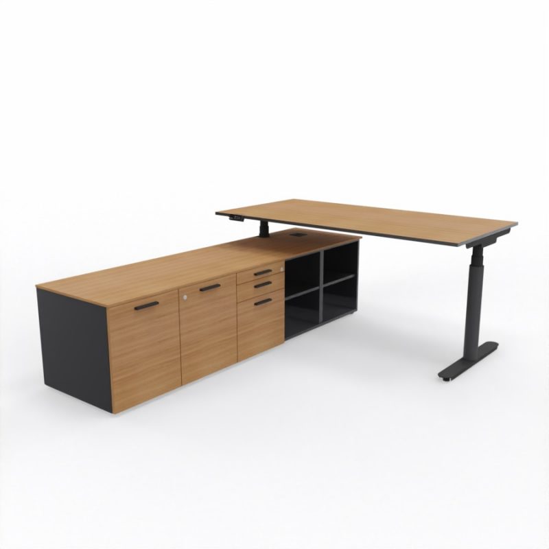 nuvola-schreibtisch+sideboard-mit-haengeregistratur-canalletonussbaum-titangrau-schwarz-li