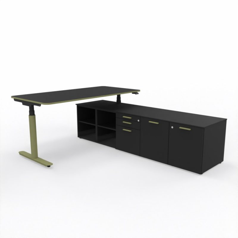 nuvola-schreibtisch+sideboard-mit-haengeregistratur-schwarz-olive-r