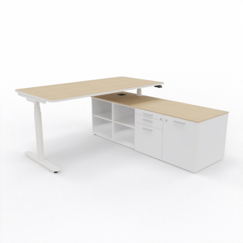 schreibtisch-elektr-verstellb-mit-sideboard-mit-hangeregistratur-eichenatur-weiss