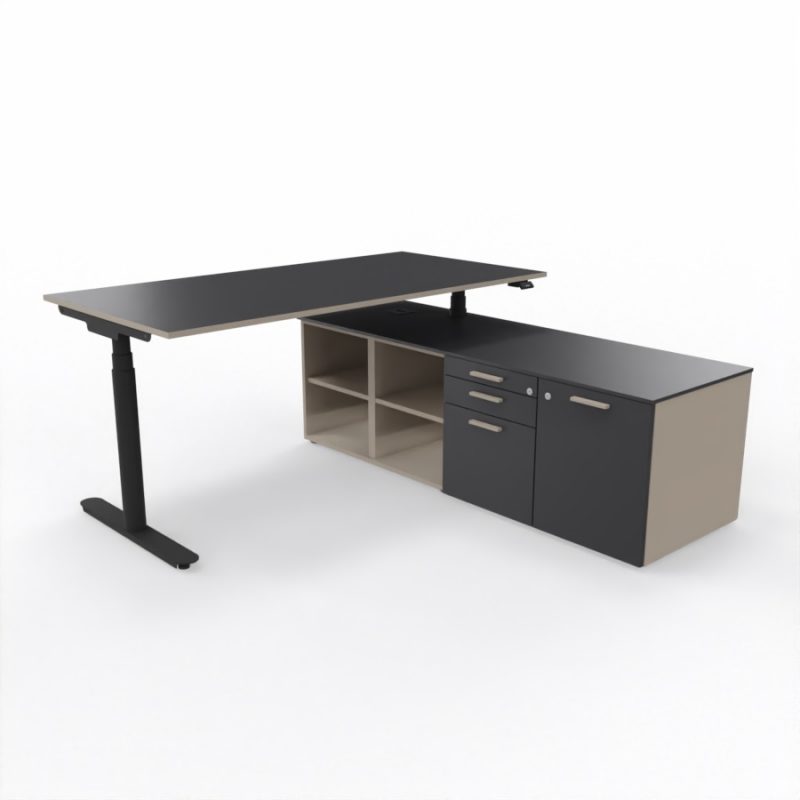 schreibtisch-elektr-verstellb-mit-sideboard-mit-hangeregistratur-titangrau-tortora