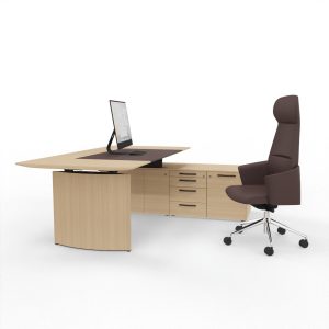 chefschreibtisch-eleva-mit-sideboard-2t-4sch+schreibtischunterlage