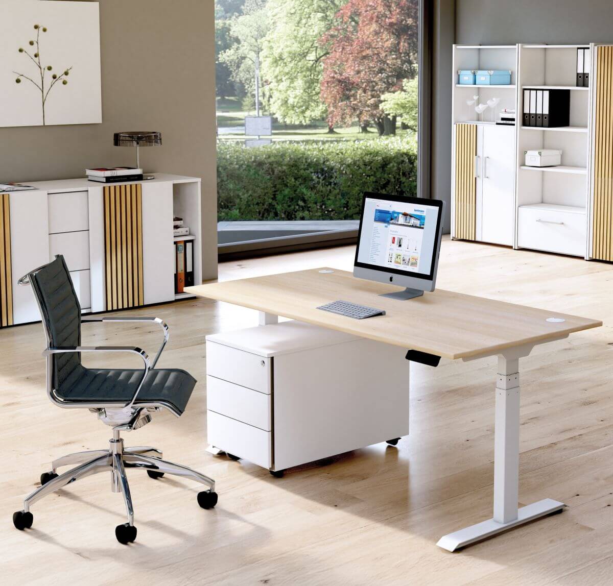 Schreibtisch höhenverstellbar Cambridge_2