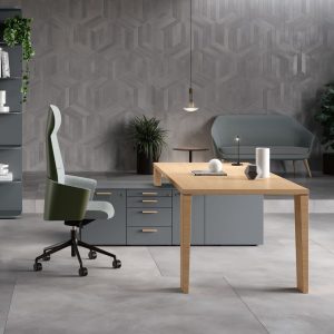 Schreibtisch Sile_4 mit Sideboard.