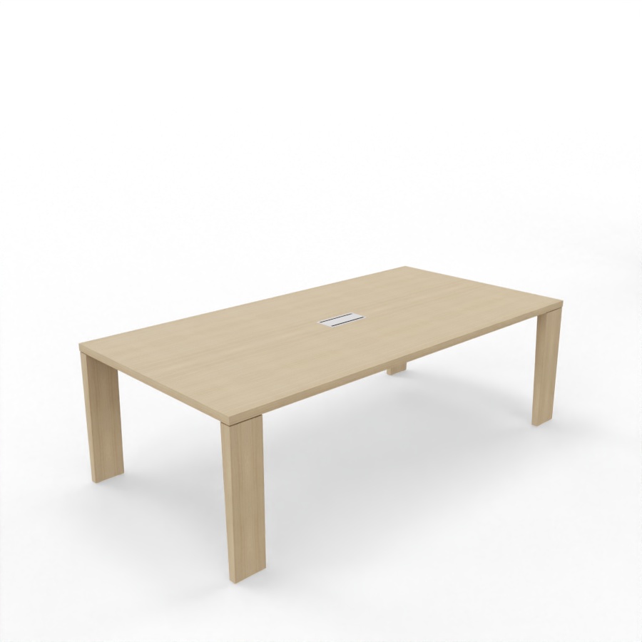 Konferenztisch Sile_4-240cm-eichenatur-chrom